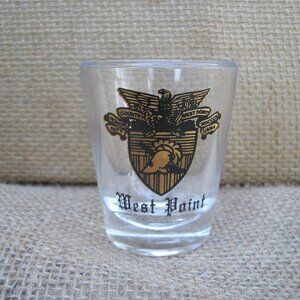 Vintage West Point Crest Shot Glass